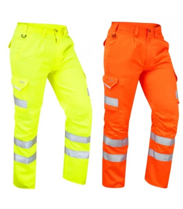 Leo Bideford ISO 20471 Class 1 Cargo Trouser orange/yellow
